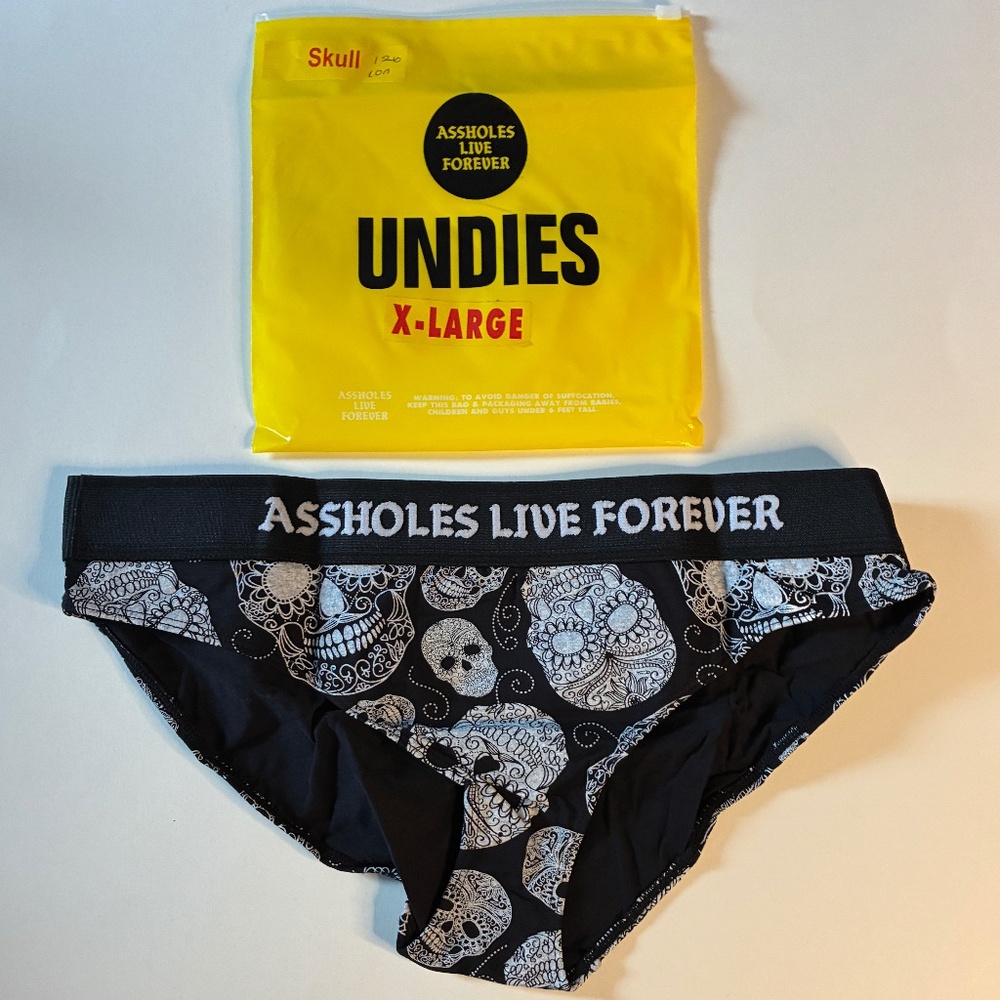 Assholes Live Forever Skull Women’s underwear